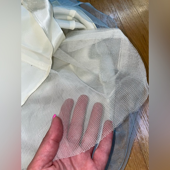 Women’s Elegant BCBGMaxAzria Light Blue Strapless Sequin Dress - Picture 13 of 15